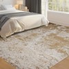 Coolmee Washable Area Rug Modern Abstract Rug Soft Non-Slip Non-Shedding Faux Wool Stain Resistant Floor Carpets for Living Room Bedroom - 3 of 4