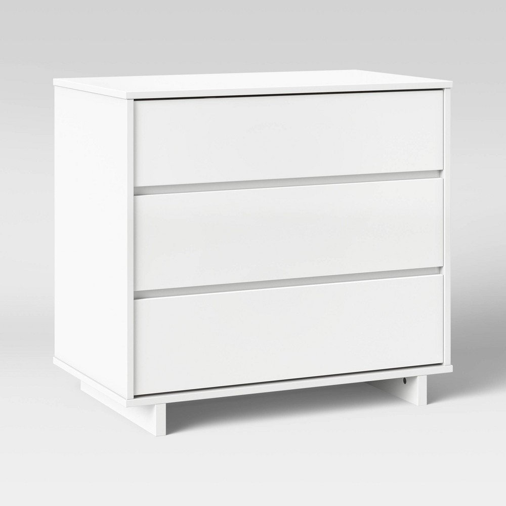 Modern 3 Drawer Dresser White - Room Essentials