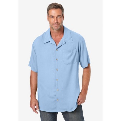 KingSize Men's Big & Tall KS Island Solid Camp Shirt
