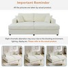NicBex Modern Oversized Corduroy Loveseat Sofa Couch with Cup Holders & Two Pillows,2-Seat Lounge Sofa for Living Room,Apartment - 4 of 4