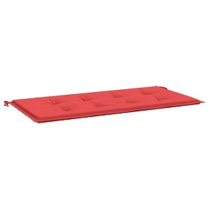 vidaXL Garden Bench Cushion in Vibrant Red - Outdoor Patio Furniture Comfort - 39.4"x19.7"x1.2" Foam Fiber Filled - Premium Polyester Oxford Fabric - 1 of 4
