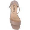 Journee Collection Women's Valenncia Narrow Width SuperNatural Shades Open Square Toe Ankle Strap Sandals - 4 of 4