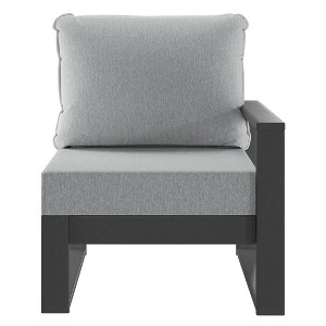WestinTrends Montara Outdoor Patio HDPE Right Arm Facing Sectional Corner Chair with Patio Cushions - 1 of 4