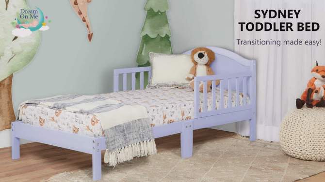 Dream On Me Greenguard Gold & JPMA Certified Sydney Toddler bed, Steel Grey, 2 of 9, play video