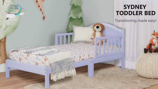 Dream On Me Greenguard Gold & JPMA Certified Sydney Toddler bed, White, 2 of 9, play video
