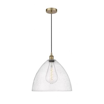 Edison Dome - 1 Light Cord Hung Pendant In Industrial Style-17.75 Inches Tall and 16 Inches Wide