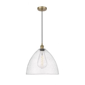 Edison Dome - 1 Light Cord Hung Pendant In Industrial Style-17.75 Inches Tall and 16 Inches Wide - 1 of 1