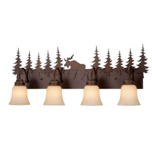 Vaxcel Yellowstone 4 - Light Vanity in  Burnished Bronze - 1 of 3