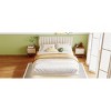 KTMBDW Queen Size Upholstered Bed with Sensor Light and Headboard, Floating Velvet Platform Bed - 4 of 4