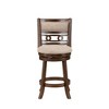 New Classic Furniture,Gia 24" Solid Wood Swivel Counter Stool With Fabric Seat In Cherry - 2 of 4