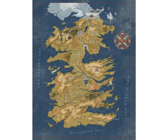 Dark Horse Deluxe Game of Thrones Map of Westeros 1 000piece Puzzle for sale online 