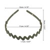 Unique Bargains Women's Classic Elegant Frosted Wavy Hairband 5.51"x4.72" 1 Pc - 3 of 4