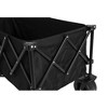 Grungis Foldable Extended Wagon Cart,Shopping Cart with Big All-Terrain Beach Wheels & Drink Holders,Utility Cart for Camping,Shopping - 4 of 4