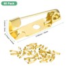 Unique Bargains Durable Multipurpose Iron Badge Brooch Pin Backs Safety Clasp 60 Pcs - 3 of 4
