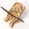 Book Stand, Wooden Quran Holder 7.72"X4.96"X0.75" - Folding Vintage Bible Stand Decorative for Prayer Reading Eid Chapel - 4 of 4