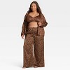 Women's Satin Pajama Pants - Auden™ - 3 of 3