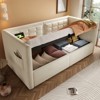 ALEXOUN Twin Size Daybed with Lift-Up Storage - Modern Velvet Upholstered Backrest Bed Frame for Living Room,Bedroom,Studio Apartments - 2 of 4