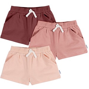 Gerber Baby & Toddler Girls' Knit Shorts, 3-Pack - 1 of 4