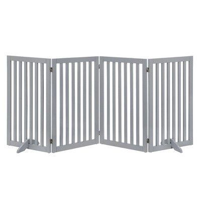 unipaws Classic Indoor Dog Gate Wooden Pet Safety Gate