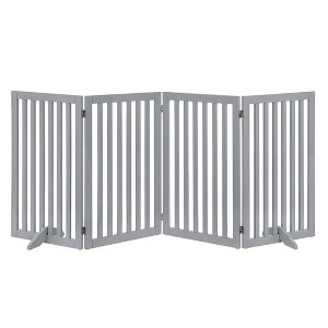 unipaws Classic Indoor Dog Gate Wooden Pet Safety Gate - 1 of 4