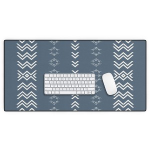 Sheila Wenzel-Ganny Minimal Blue Mudcloth Desk Mat - Deny Designs - 1 of 4