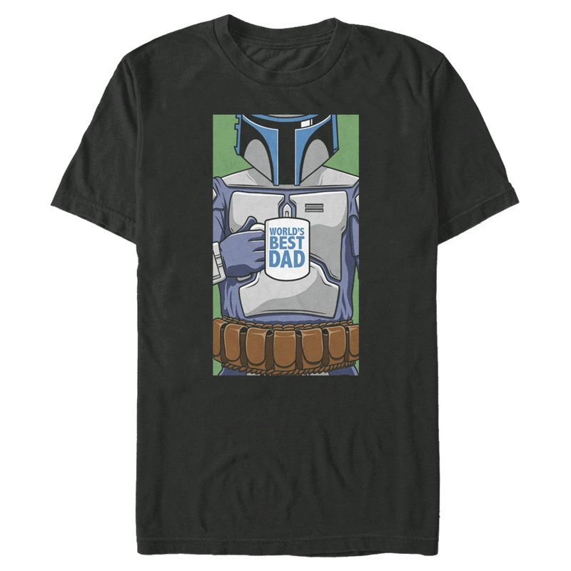 Men's Star Wars Boba Fett World's Best Dad T-Shirt, 1 of 5