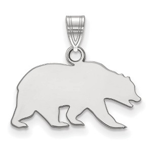 Black Bow Jewelry 10k White Gold California Berkeley Golden Bears NCAA Small Pendant - 1 of 3