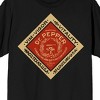Dr. Pepper Vintage Diamond Logo Crew Neck Short Sleeve Men's Black T-shirt - 2 of 3