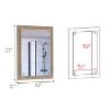 Vanguard Bathroom Mirror, Frame, Looking Glass -Light Pine - 4 of 4