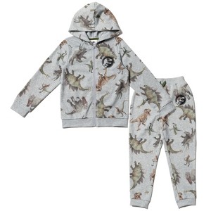 Jurassic World Dinosaur T-Rex Fleece Hoodie Set Little Kid to Big Kid - 1 of 4