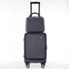 20 Inch Carry-on Luggage, Front Open Lightweight Suitcase with Front Pocket, USB Port, and 1 Portable Carrying Case 4A, Gray -ModernLuxe - 3 of 4