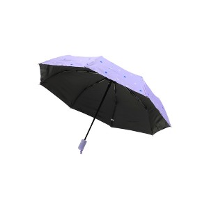 Unique Bargains Portable Umbrella Auto Open Dot Pattern Sun Protection Vinyl Impact Cloth 39.37"x23.62" 1 Pcs - 1 of 4