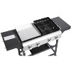 4-Burner Gas Grill with Plancha, Cast Iron Grids, Stainless Steel Burners, High-Temp Enamel Body, 38,240 BTU Outdoor BBQ for Patio & Backyard - 4 of 4