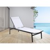 Meridian Furniture Maldives Cream Water Resisting Fabric Patio Adjustable Chaise - 2 of 4