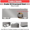 Coucheta Skid Steer Quick Tach Attachment Plate, Universal Mount Plate for Bobcat, Kubota, Tractors&Loaders, Compatible with Skid Steer Attachments - 4 of 4