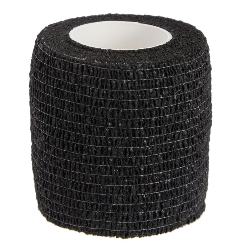 Juvale 12-Rolls Self Adhesive Bandage Wrap, Vet Tape - 2 In x 5 Yds Elastic Cohesive Wrap Tape for Injuries, Athletics (Black), 5 of 9