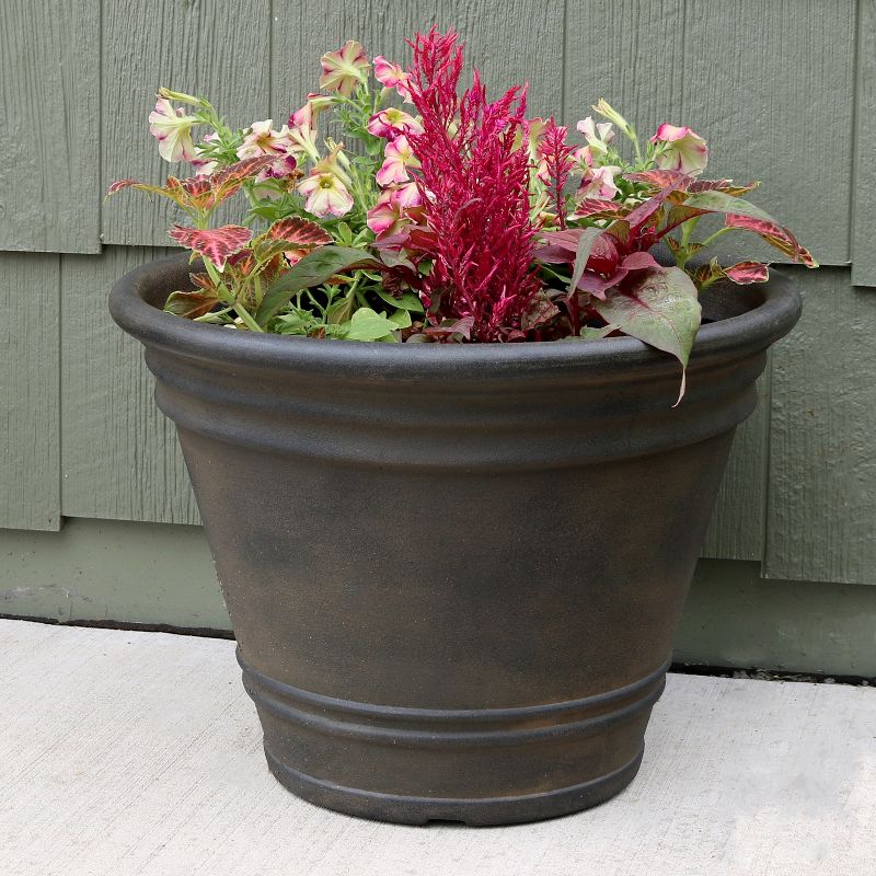 Sunnydaze Indoor/Outdoor Patio, Garden, or Porch Weather-Resistant Franklin Flower Pot Planter - 20", 6 of 10