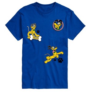 Men's - Disney - Pluto Paw Prints And Bone Short Sleeve Graphic T-Shirt - 1 of 4
