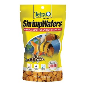 Tetra Wafers Complete Diet for Catfish and Loaches Shrimp Flavor Dry Fish Food - 3oz - 1 of 3