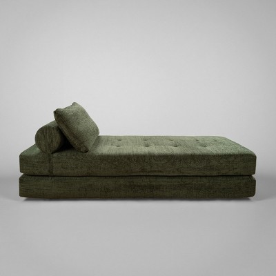 Art Leon Tufted Convertible Chaise Lounge Sofa