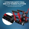 Hydraulic Motorcycle Lift Jack 1500 Lbs - Heavy Duty Motorcycle Lift Table with Wheels, Safety Pins and Rubber Platform - 4 of 4