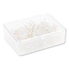 U Brands Standard Push Pins Plastic Clear Gold Pin 7/16" 100/Pack 3087U06-24 - 3 of 4