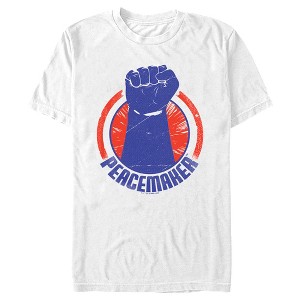 Men's Peacemaker Blue Fist Circle T-Shirt - 1 of 4