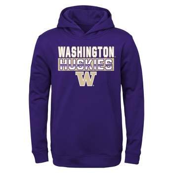 NCAA Washington Huskies Toddler Boys' Poly Hooded Sweatshirt