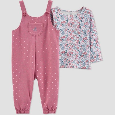 Image of Carter's Just One You® Baby Girls' Top & Bottom Set - Purple 3M