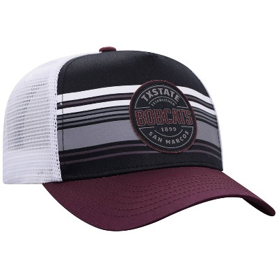 NCAA Texas State Bobcats Men's Vista Black with Hard Mesh Snapback Hat