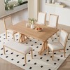 NicBex 6 Pieces Dining Table Set with 4 Dining Chairs and Bemch,Modern 59 Inch Kitchen Table & Chairs Set for 4-5 - 4 of 4