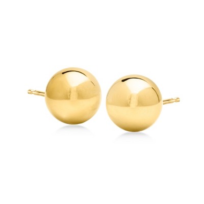 Ross-Simons Italian 18kt Gold Over Sterling Ball Stud Earrings