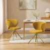 Art Leon Set of 2 Swivel Accent Dining Chairs - 2 of 4