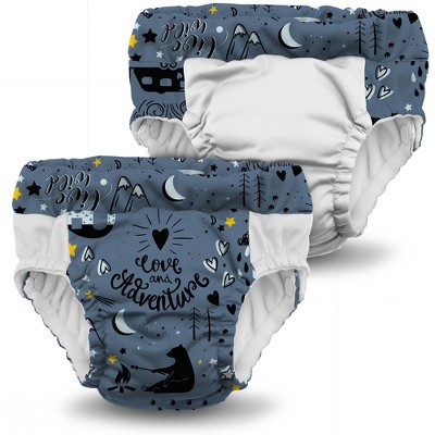 Image of Kanga Care Lil Learnerz Reusable Toilet Training Pants (Small - Wander & Fluff White)